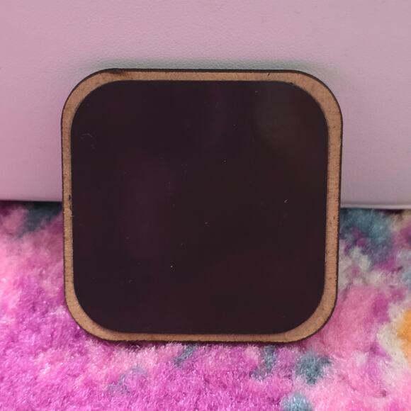 Teacher Pink Handmade Square Refrigerator Magnet - Picture 2 of 3
